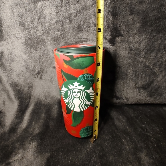 Starbucks 2019 Holiday Red Christmas Ceramic Travel Tumbler Mug *New* - Picture 7 of 8